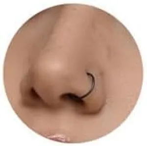 Ldurian Nose Rings for Women, Gold Hypoallergenic Nose Ring Hoop, 316L Surgical Steel Septum Cartilage Earring, 20G 18G 16G 14 Guage Diameter 5mm to 16mm Body Piercing Lip Jewelry