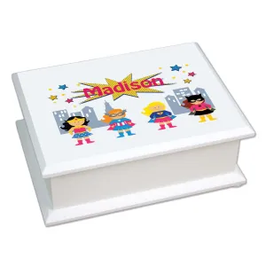 Lift Top Jewelry Box - Girl's Superhero