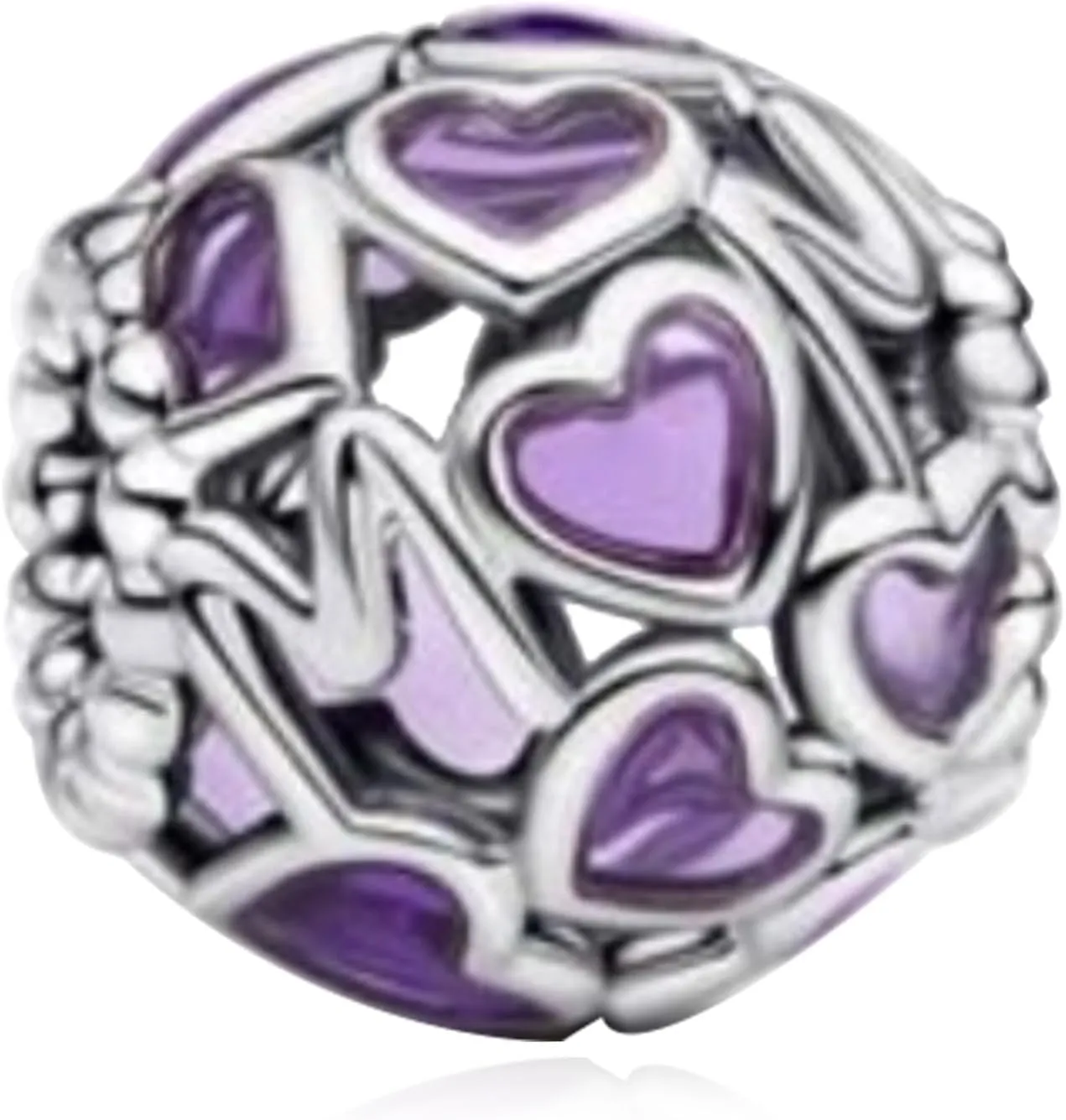 Love Gold Charms 925 Sterling Silver for Women Bracelets and Necklaces Dangle Beads Mothers Day Jewelry for Mom