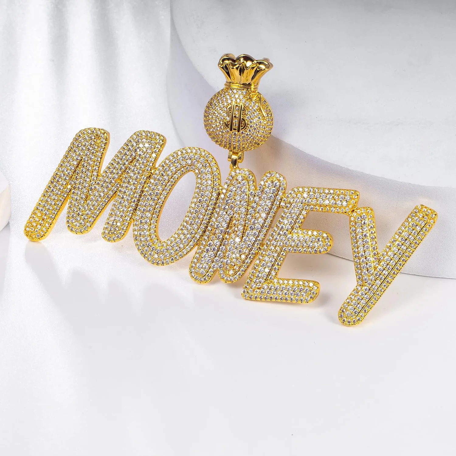 Lulu Mel Iced Out Custom Chain Initial Name Necklace, Hip Hop Jewelry 14k Gold Silver Handmade nameplate with 4mm Tennis Chain, Personalized Stainless Steel Cuban Link necklace For Man and Woman