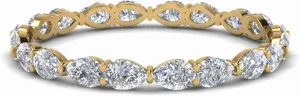 MADANE JEWELS- 925 Sterling Silver Pear Cut Moissanite Eternity Band Ring, VVS1 Clarity Wedding Anniversary Ring for Women, Classic Design Fine Jewelry With GRA Certified