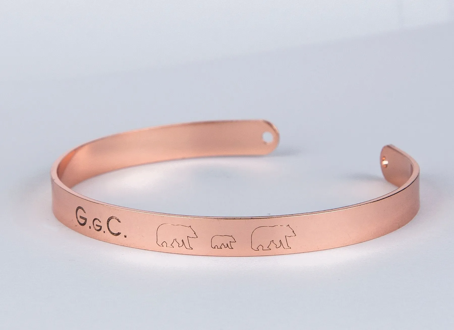 Mama Bear Engraved Bracelet, Personalized Engraved Gift, Mother's Day