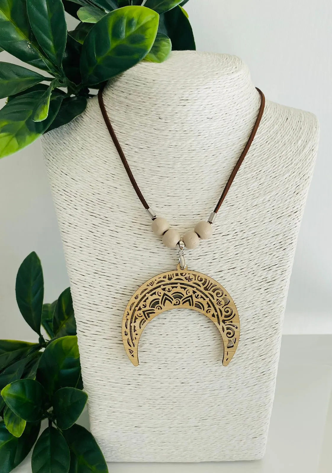 Mandala Necklace Bamboo