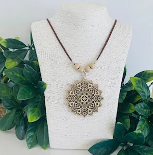 Mandala Necklace Bamboo