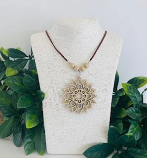 Mandala Necklace Bamboo