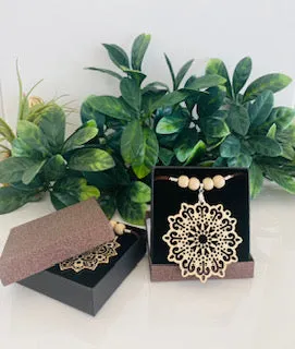 Mandala Necklace Bamboo