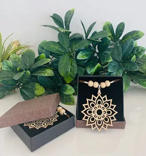 Mandala Necklace Bamboo