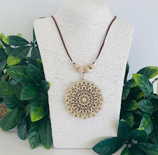 Mandala Necklace Bamboo