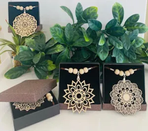 Mandala Necklace Bamboo