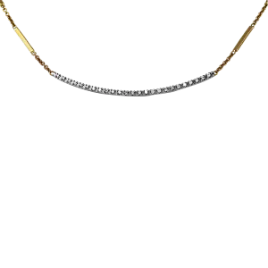 Marco Bicego Estate 18K Yellow & White Gold "GOA" Collection Diamond Necklace