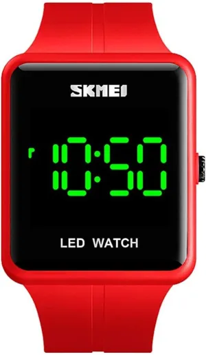 Mastop Fashion Casual Dress Digital LED Waterproof Boys Girls Sport Wrist Watches Silver