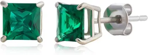 MAX   STONE 10k White Gold 5mm Princess Cut