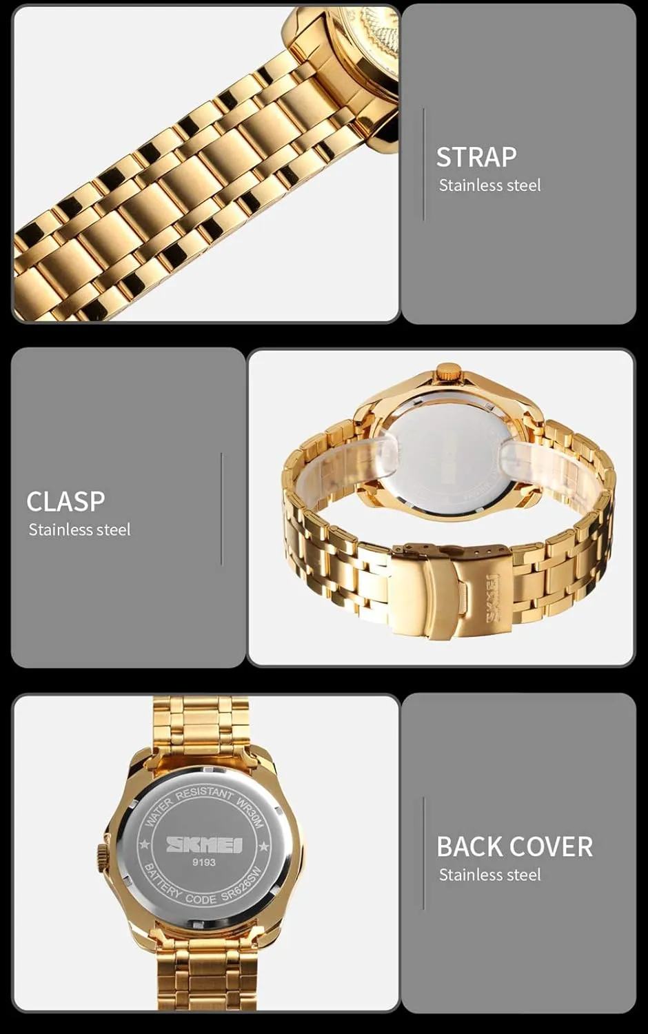 Men Luxury Gold Chinese Dragon Carved Dial Diamond Quartz Watch Casual Waterproof Sport Stainless Steel Wristwatch