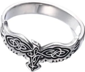Men Norse Rings Stainless Steel Viking Jewelry Ring for Women