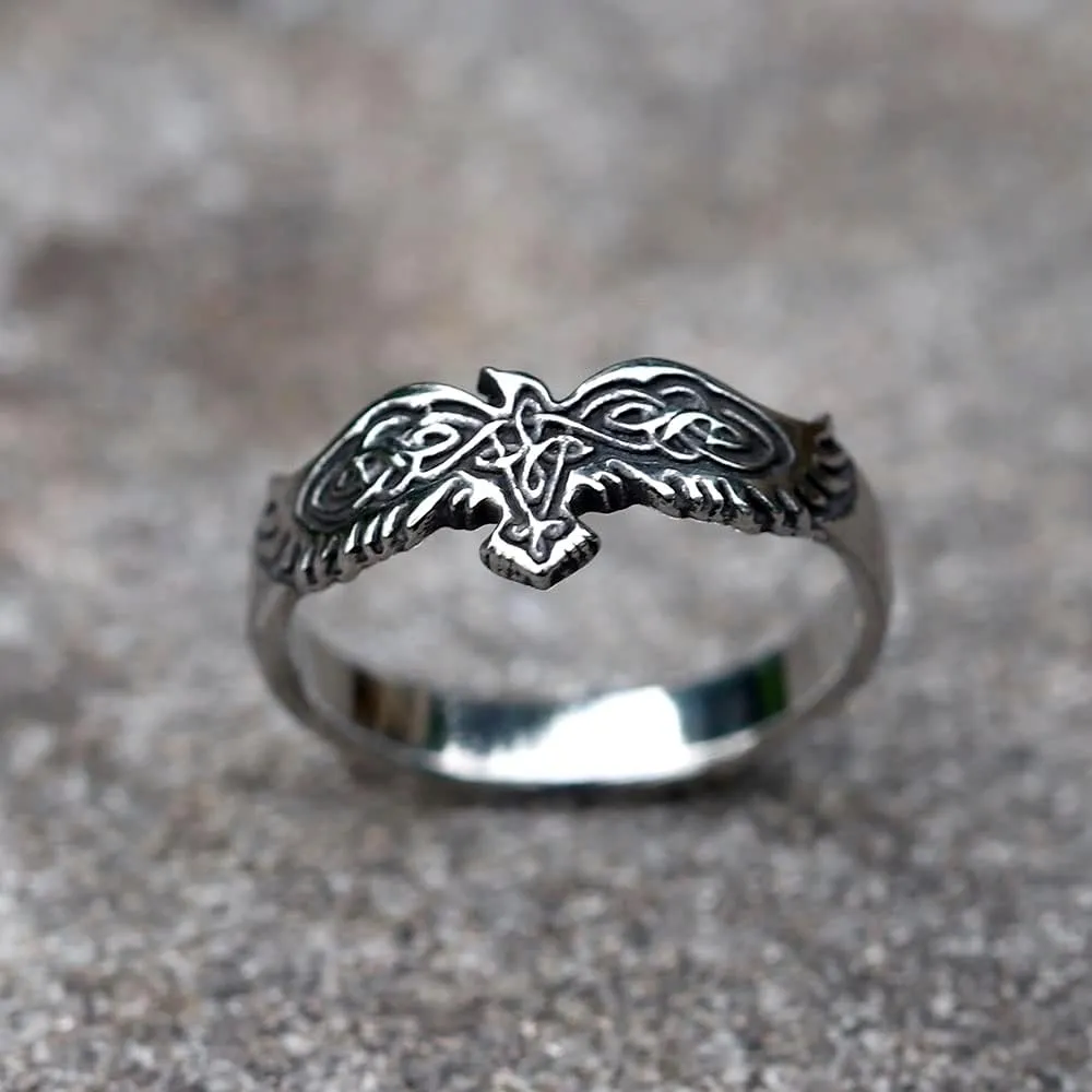 Men Norse Rings Stainless Steel Viking Jewelry Ring for Women