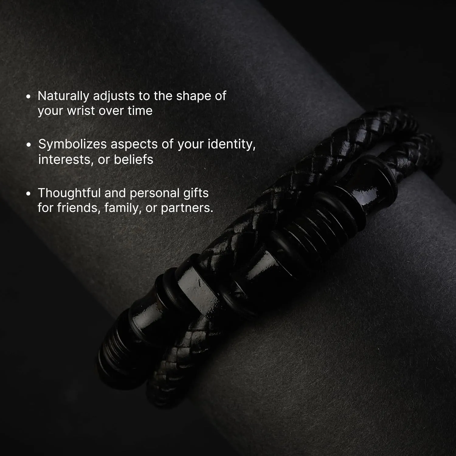 Mens Leather Bracelet | Stylish Braided Wristband with Magnetic Clasp | Unique Gifts for Men, Dad, and Boyfriend | Casual Stainless Steel Jewelry | Pulseras para Hombres