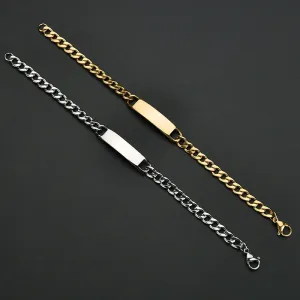 Men's Personalized Bracelet With Letter