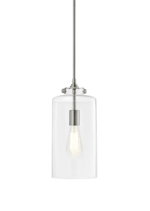 Menton Brushed Nickel 1 Light Pendant