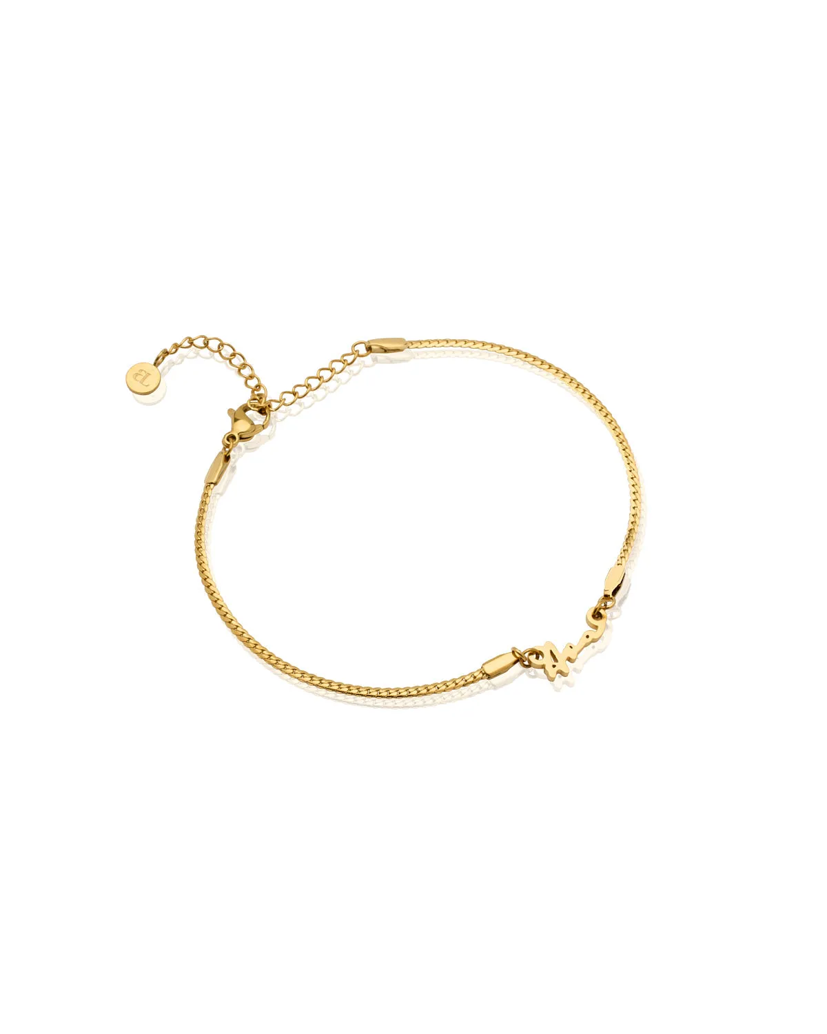 Mini Signature Name Bracelet (Gold)