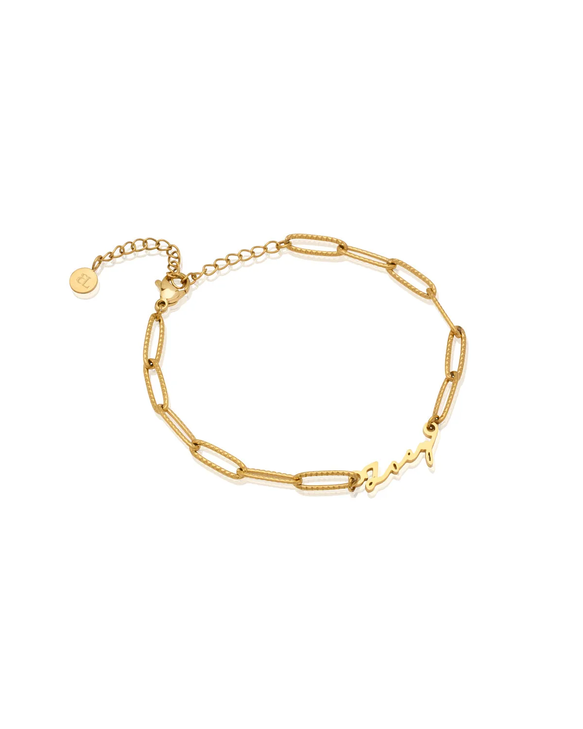 Mini Signature Name Bracelet (Gold)