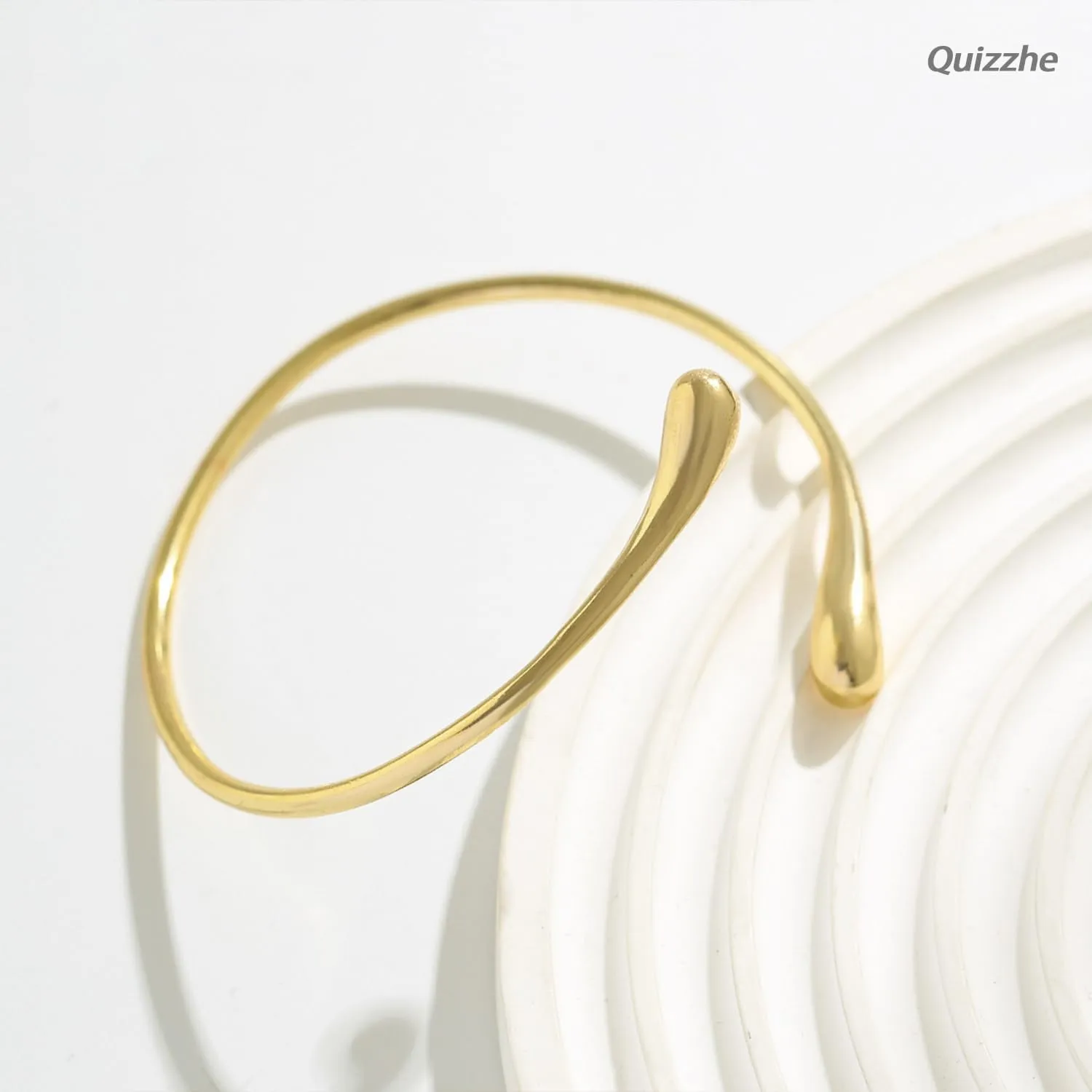 Minimalist Arm Cuff Geometric Upper Arm Cuff Adjustable Armband Simple Cuff Bangle Bracelet for Women Men