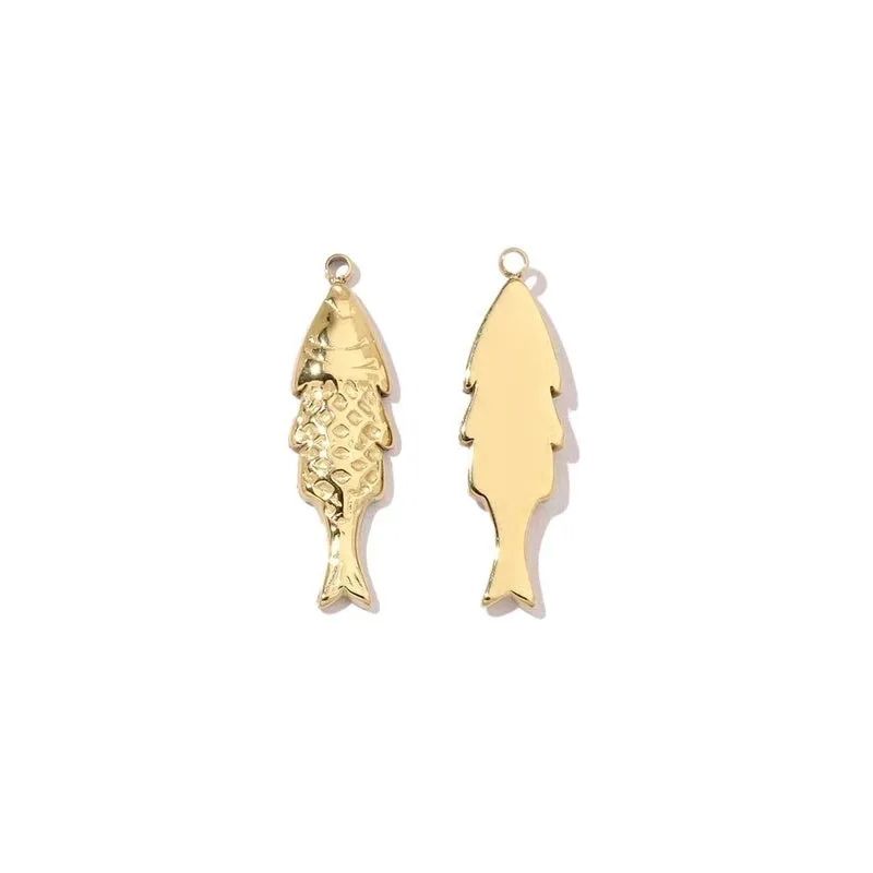 Mirror Polished Lobster Fish Seahorse Stainless Steel Necklace And Pendant Seahorse Starfish Shell Titanium Steel DIY Ornament Accessories