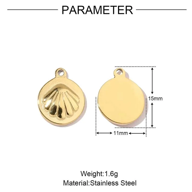 Mirror Polished Lobster Fish Seahorse Stainless Steel Necklace And Pendant Seahorse Starfish Shell Titanium Steel DIY Ornament Accessories