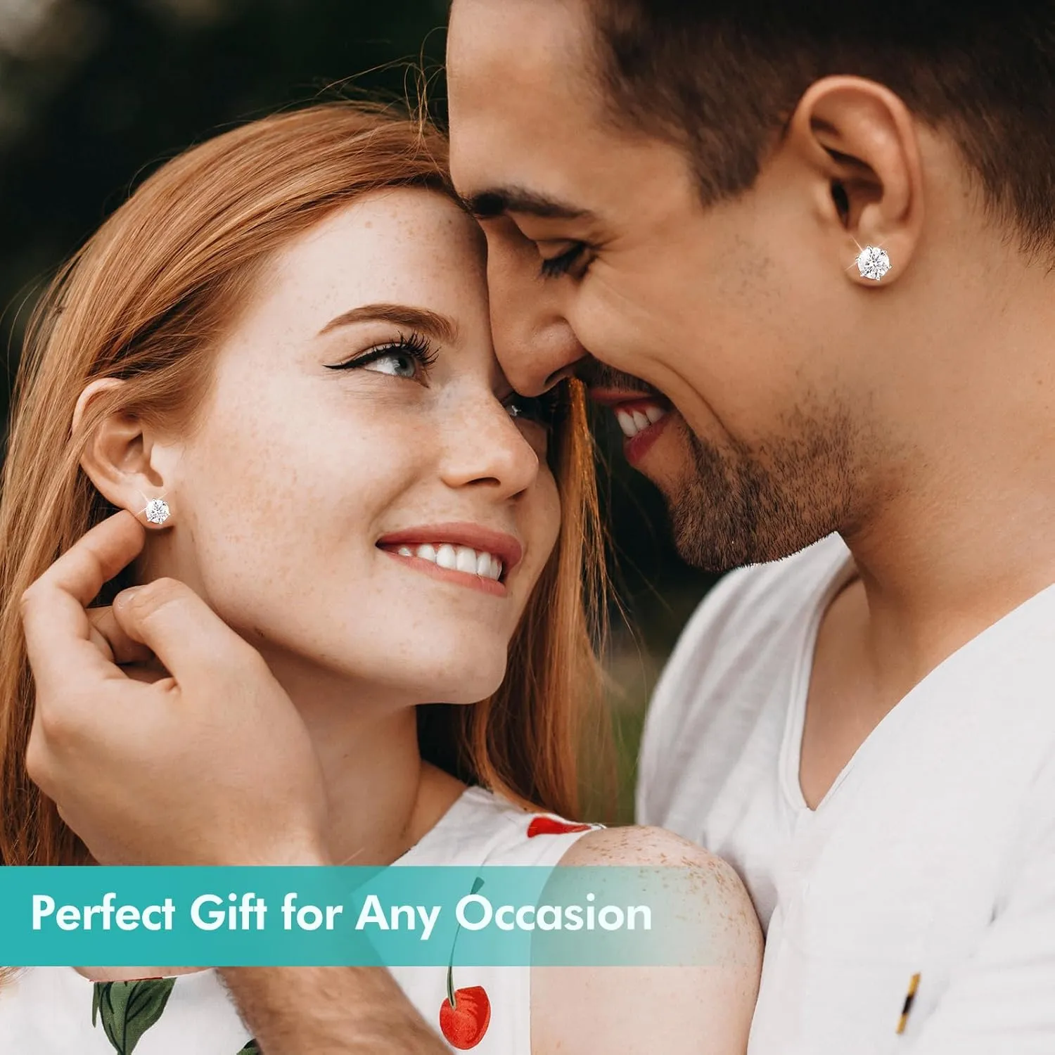 Moissanite Stud Earrings, 0.63.0ct Lab Created Diamond Earrings for Women & Men, D Color VVS1 Clarity, 925 Sterling Silver, 14K White Gold Plated, Hypoallergenic Solitaire Studs Jewelry Gift
