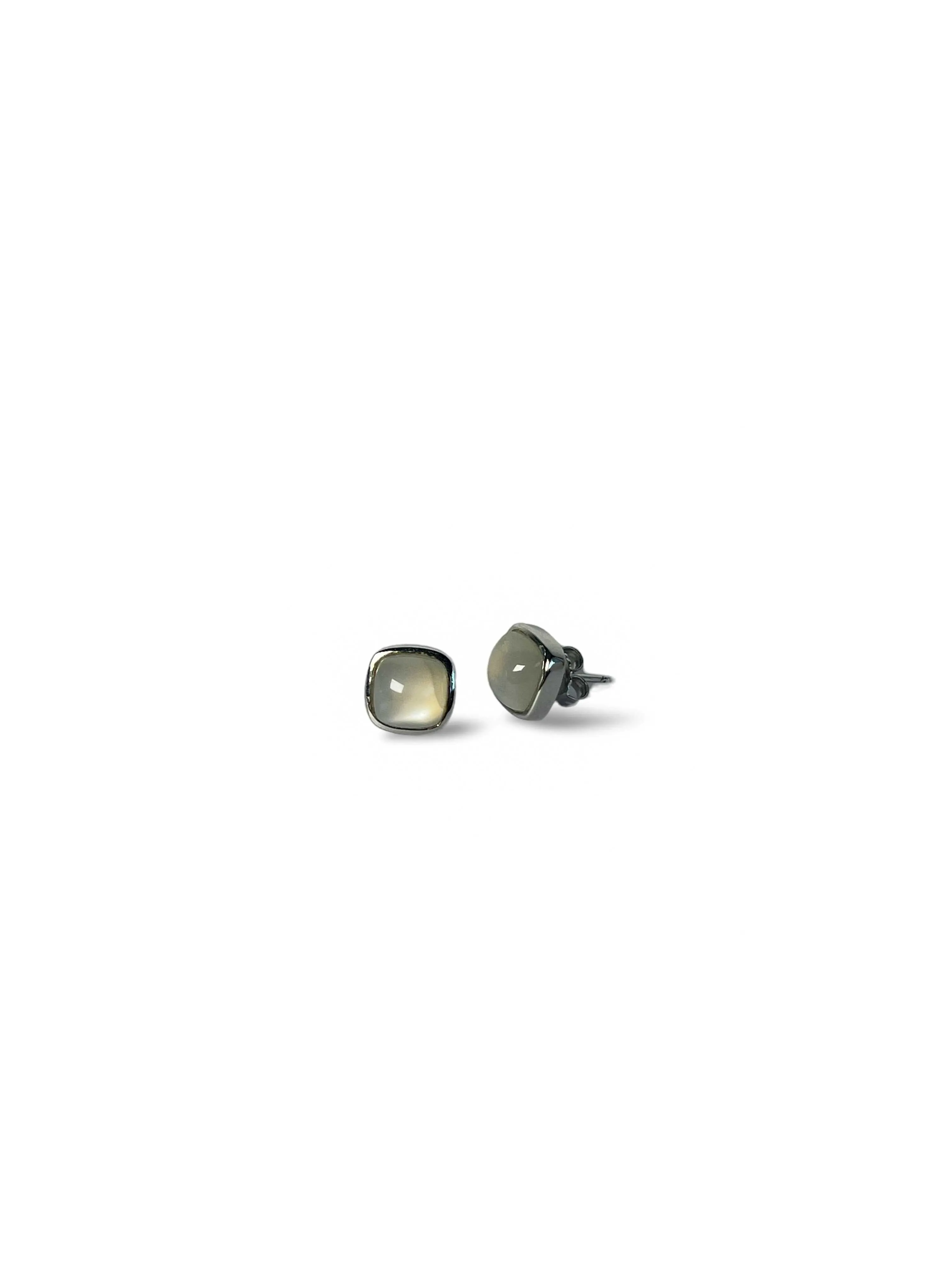 Moonstone Square Studs