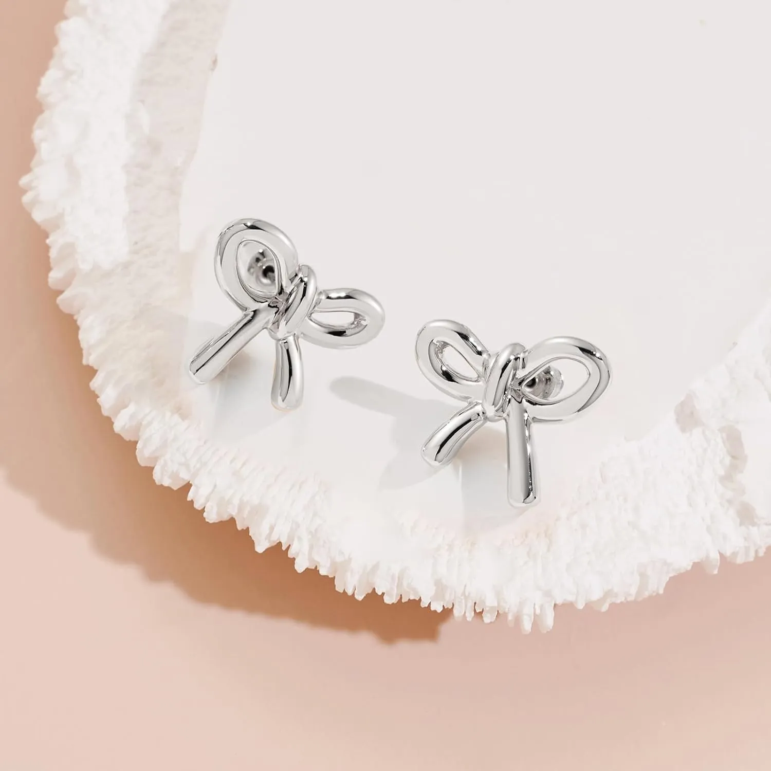 MUYAN Gold Bow Butterfly Stud Earrings Fashion Jewelry for Women