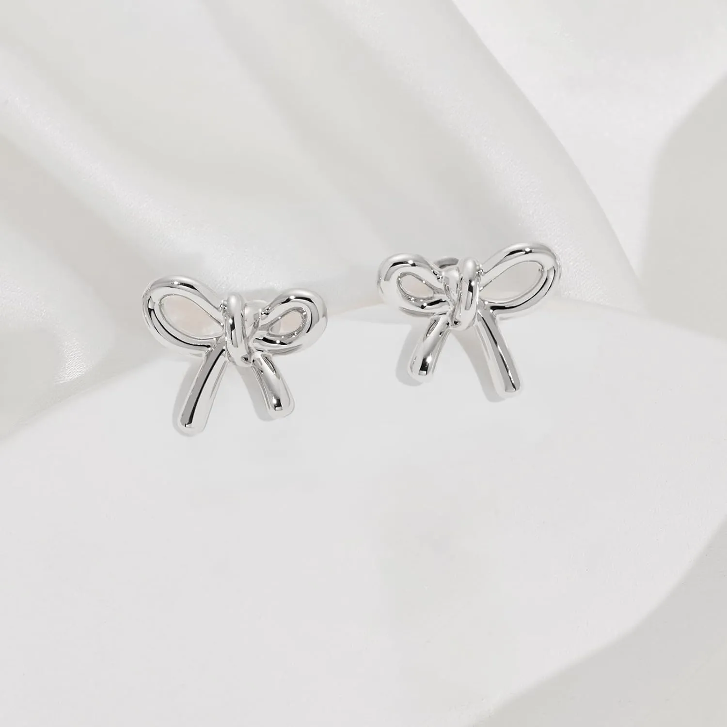 MUYAN Gold Bow Butterfly Stud Earrings Fashion Jewelry for Women