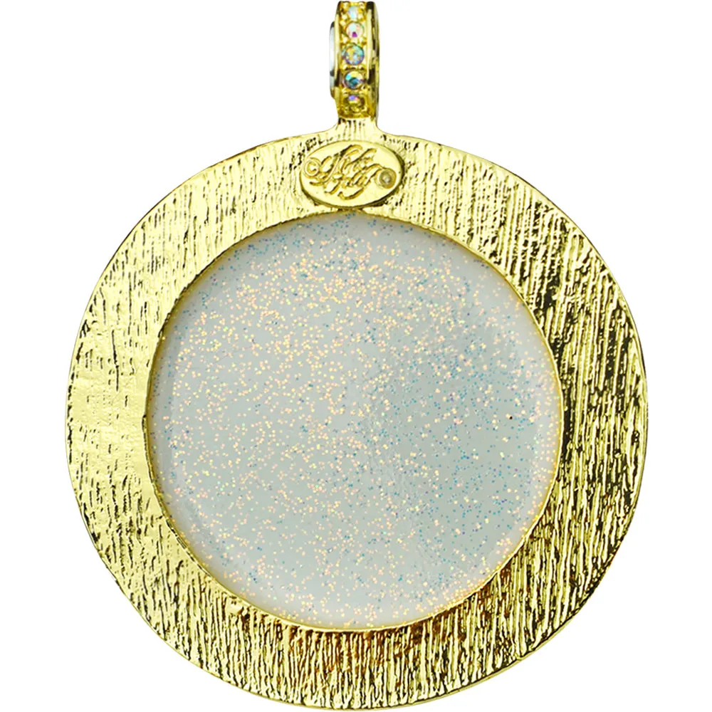 Mystic Fairy Seaview Moon 50mm Magnetic Enhancer (Goldtone/Mystic Blue Sphinx)