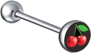 New 2025 1Pc 28 Styles Tongue Ring Piercing Sexy Tongue Barbell Surgical Stainless Steel Cross Nightclub Bar Stud Piercing Body Decoration Jewelry Commemorative Accessories Trendy Best For Gift