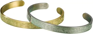 New 2025 Arrival Ayatul Kursi Quran Prayer Bangle Arbic Calligraphy Islamic Muslim Alhamdulillah Cuff Bracelet Stainless Steel With For You Accessories Trendy Creative Gift