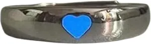 New 2025 Luminous Love Heart Ring Glow In Dark Fashion Adjustable Finger Rings For Women Men Couple Jewelry Gift Jewelry With You Accessories Trendy Best For Gift