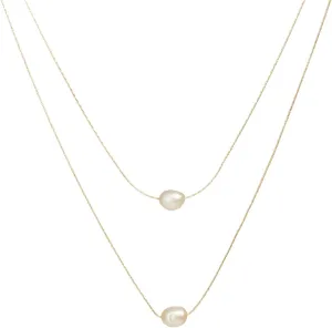 New 2026 Unisex Gift Fashion 2 Layer Imitation Freshwater Pearl Charms Chain Choker Necklaces Pendant For Women Collar Party Decoration Jewelry Luxury With You Accessories Trendy Best And Men