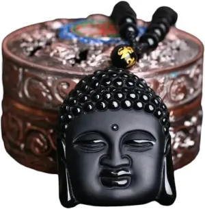 New For Arrival Vintage Christian Obsidian Jesus Statue Pendant Necklace Catholic Prayer Amulet Jewelry Men Women Jewelry Fashion Accessories For You