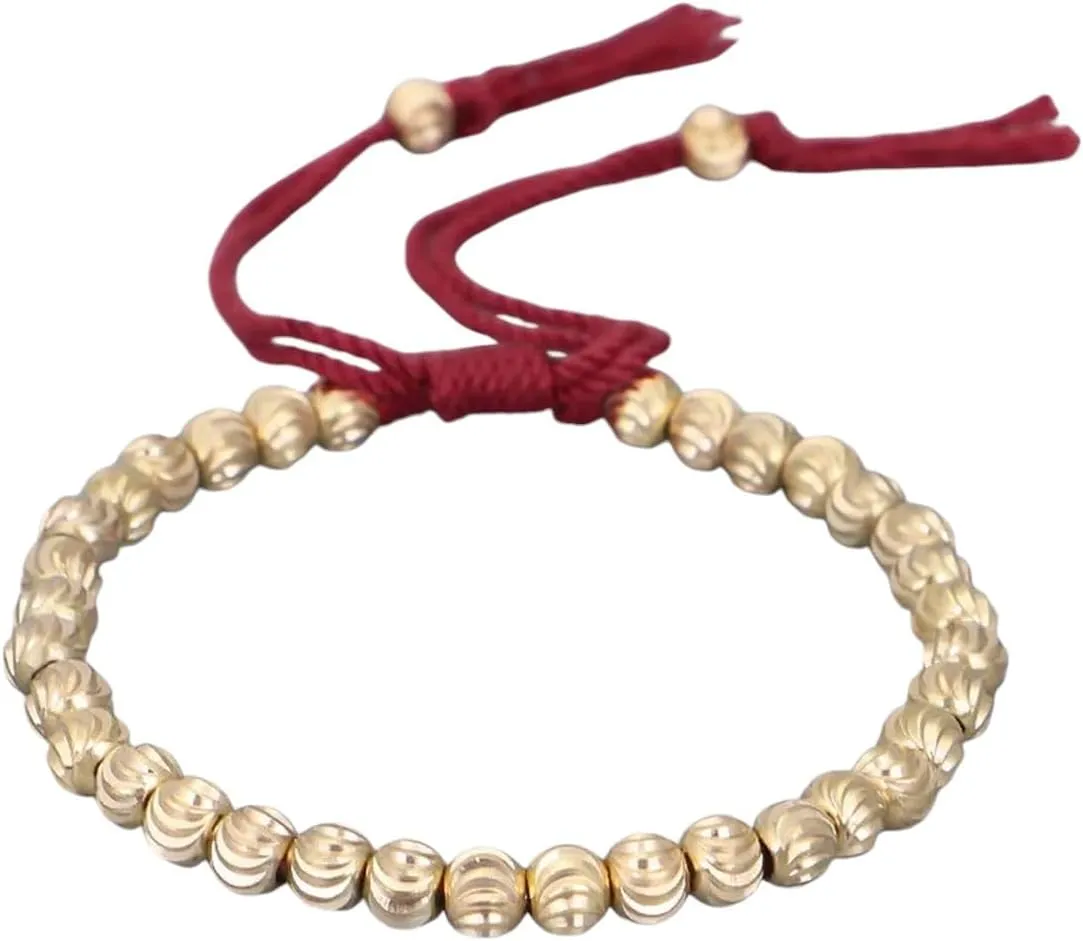 New For Trendy 2025 Handmade Tibetan Buddhist Prayer Copper Beads Bracelet High Qulity Braided Lucky Rope Bracelet For Women Men Jewelry Fashion Accessories Creative Gift