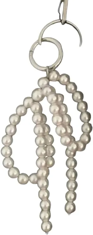 New For Trendy 2025 Korean Fashion Imitation Pearl Beaded Bow Key Chain For Women Hers Delicate Ornament Decoration For Bags And Phones Jewelry Fashion Accessories Creative Gift