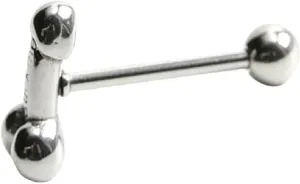 New For Trendy 2025 Unisex Stainless Steel Prevent Allergic Tongue Barbell Stud Punk Tongue Ring Piercing Ring Tongue Ring Piercing Body Jewelry Fashion Accessories Creative Gift