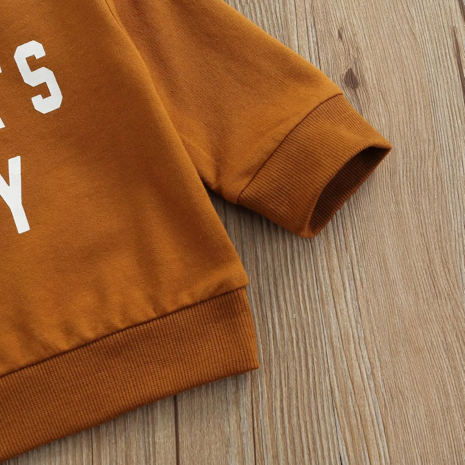 Newborn Infant Baby Boys Pullover Dad's Little Dude Sweatshirt Long Sleeve Casual Sweater Fall Clothes