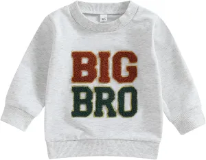Newborn Infant Baby Boys Pullover Dad's Little Dude Sweatshirt Long Sleeve Casual Sweater Fall Clothes