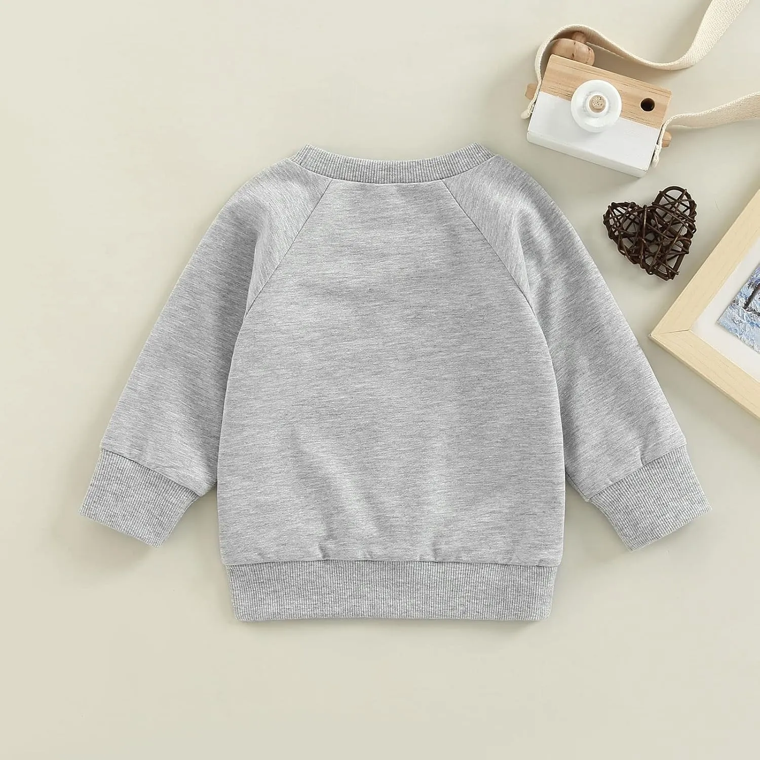 Newborn Infant Baby Boys Pullover Dad's Little Dude Sweatshirt Long Sleeve Casual Sweater Fall Clothes