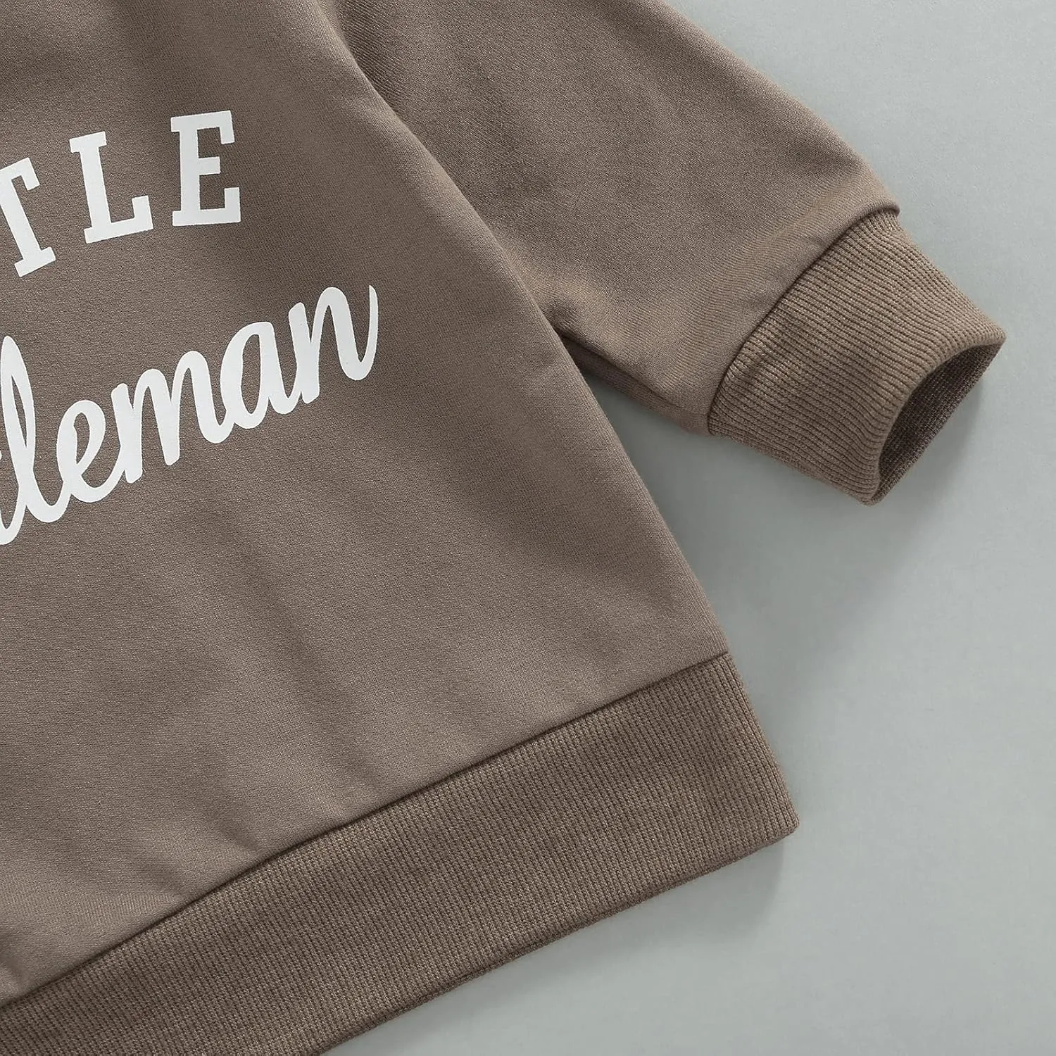 Newborn Infant Baby Boys Pullover Dad's Little Dude Sweatshirt Long Sleeve Casual Sweater Fall Clothes