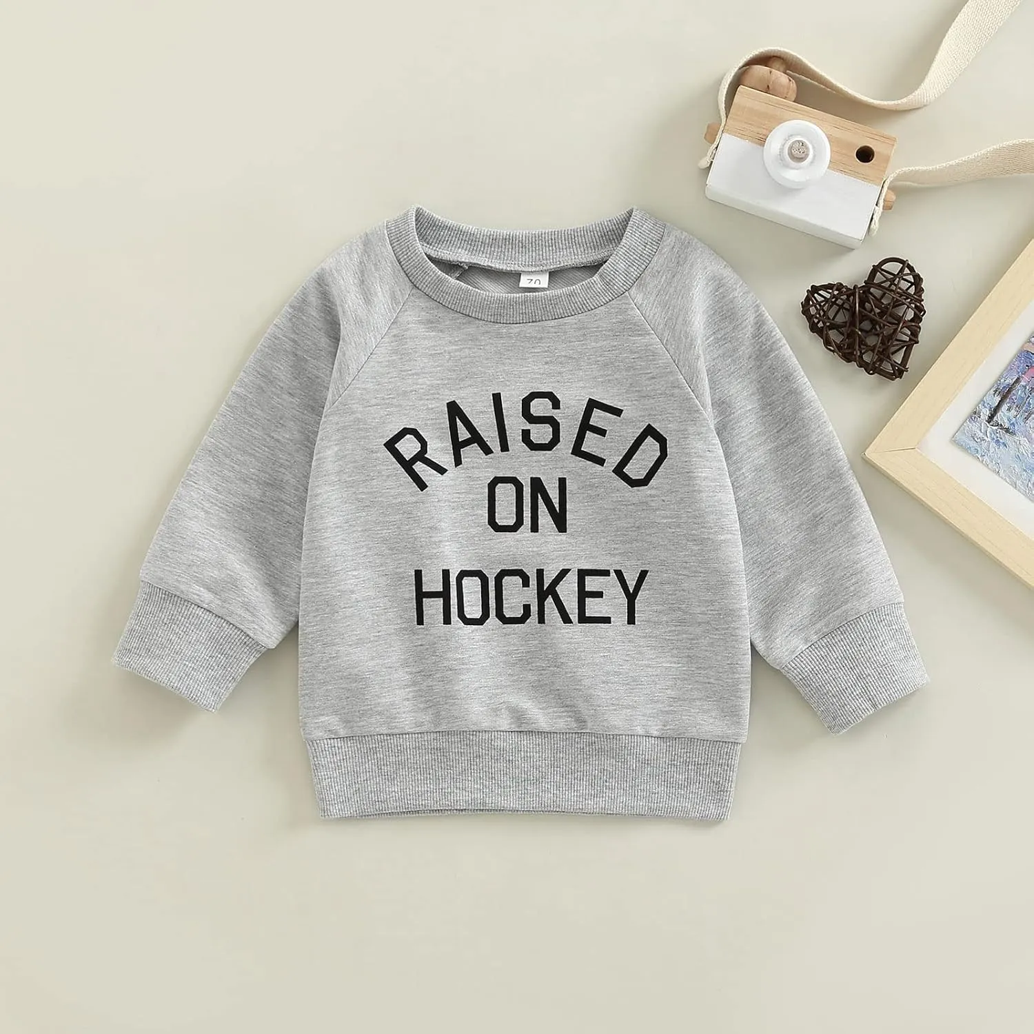 Newborn Infant Baby Boys Pullover Dad's Little Dude Sweatshirt Long Sleeve Casual Sweater Fall Clothes