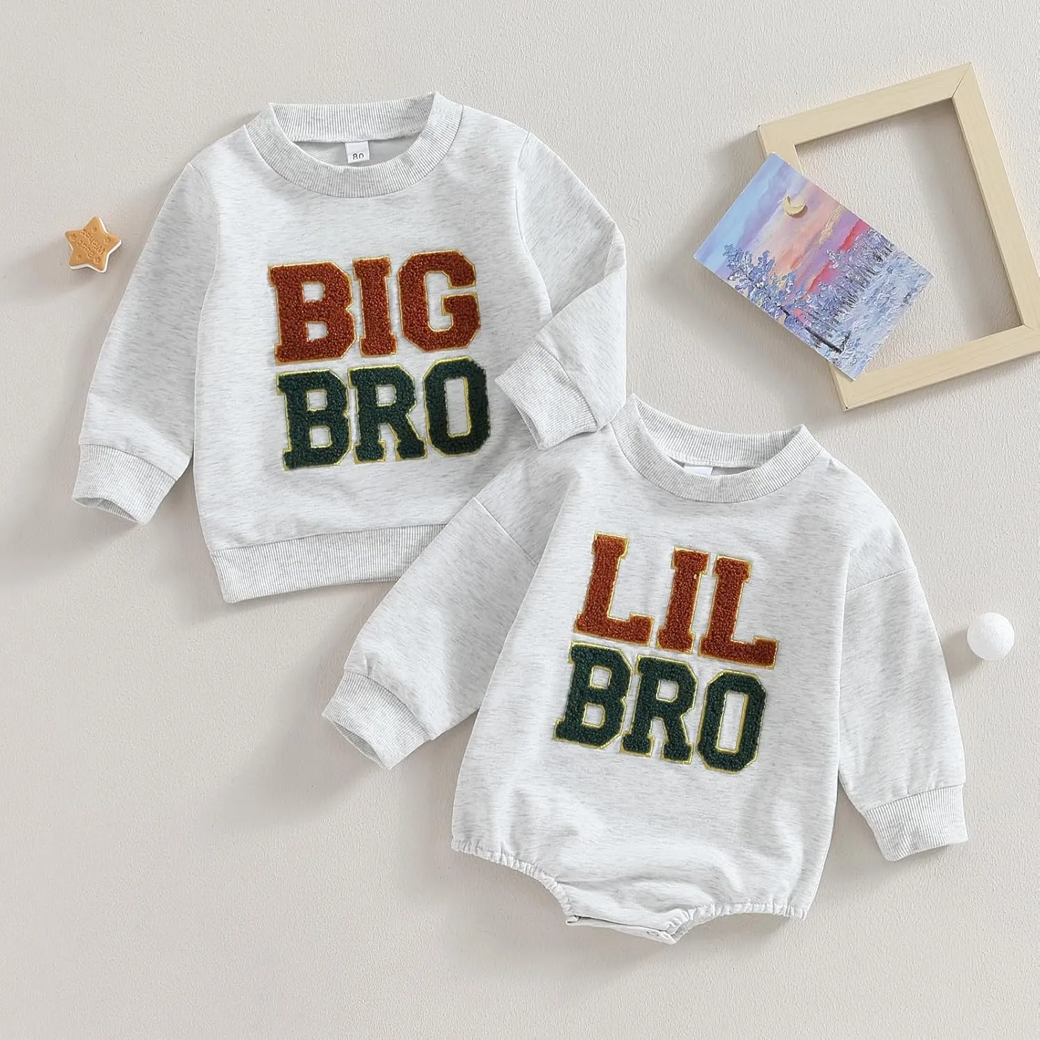 Newborn Infant Baby Boys Pullover Dad's Little Dude Sweatshirt Long Sleeve Casual Sweater Fall Clothes