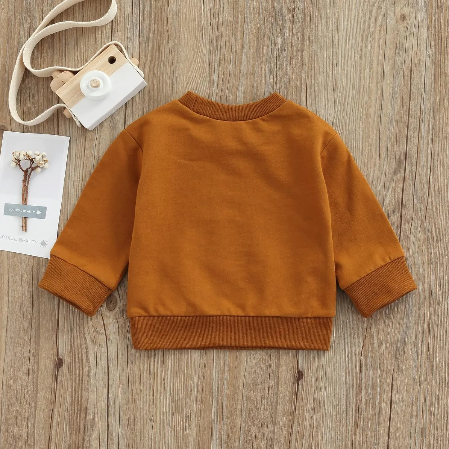 Newborn Infant Baby Boys Pullover Dad's Little Dude Sweatshirt Long Sleeve Casual Sweater Fall Clothes