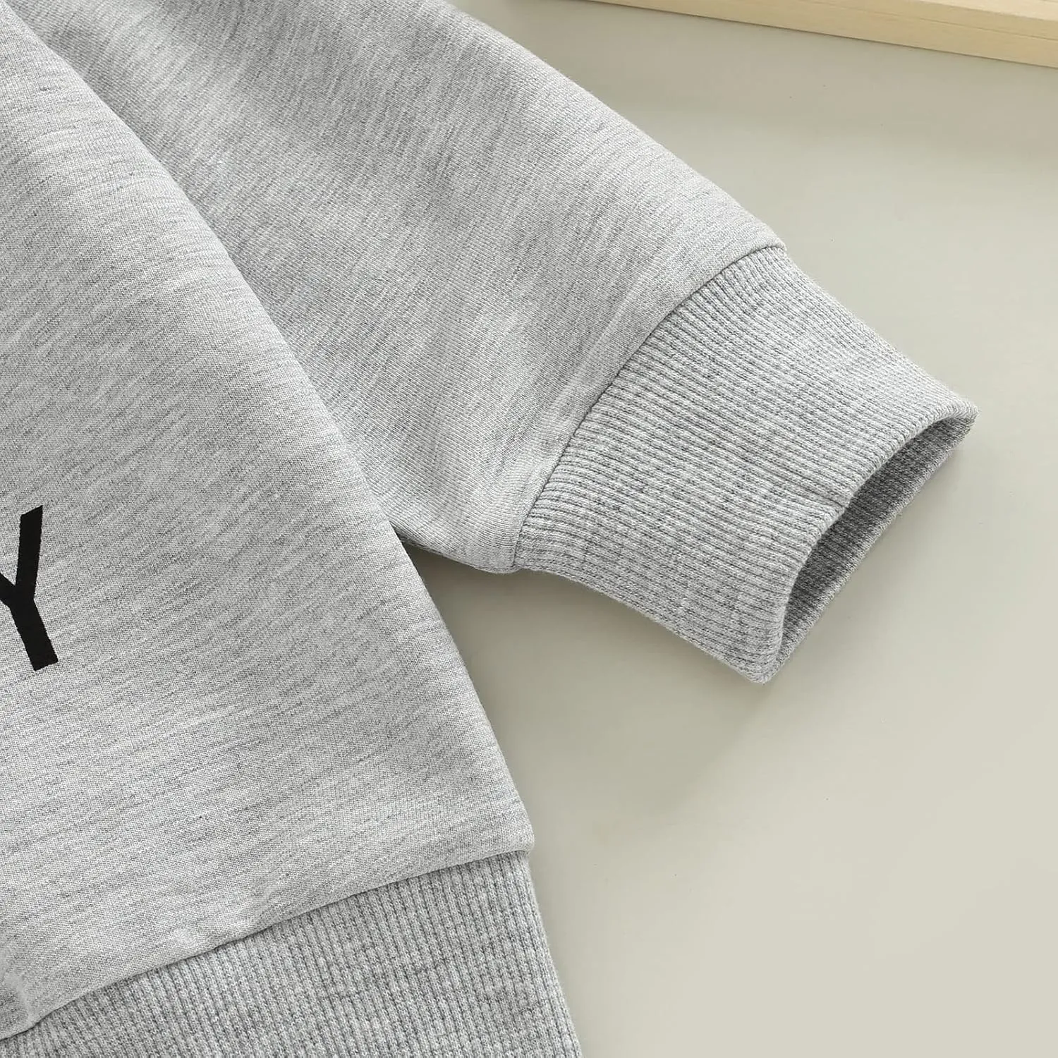 Newborn Infant Baby Boys Pullover Dad's Little Dude Sweatshirt Long Sleeve Casual Sweater Fall Clothes
