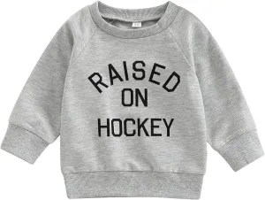Newborn Infant Baby Boys Pullover Dad's Little Dude Sweatshirt Long Sleeve Casual Sweater Fall Clothes