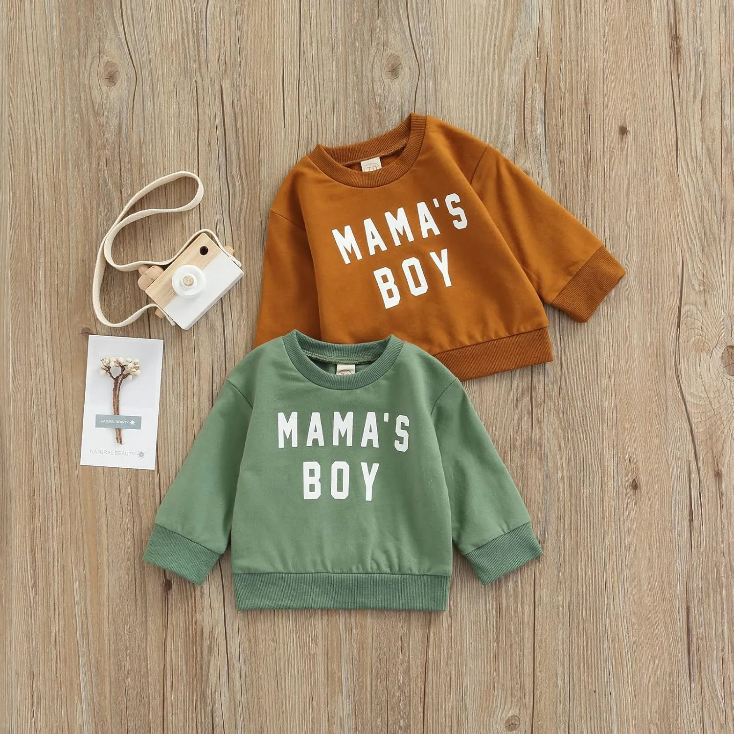Newborn Infant Baby Boys Pullover Dad's Little Dude Sweatshirt Long Sleeve Casual Sweater Fall Clothes